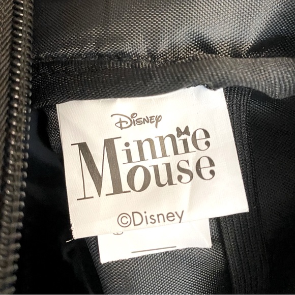 Disney Minnie Mouse backpack in black with sequin ears and bow.Adorable! - Picture 3 of 12